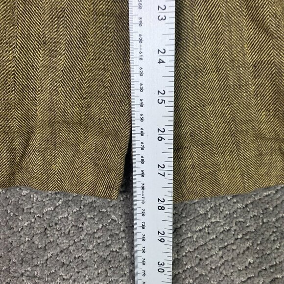 Lands End Baird McNutt Blazer Sport Coat Men's 38R Fits 36S Golden Brown Linen - Picture 15 of 15